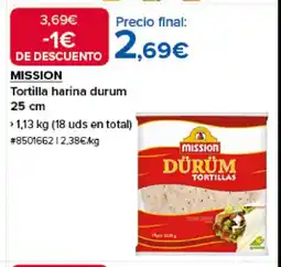 Costco MISSION Tortilla harina durum oferta