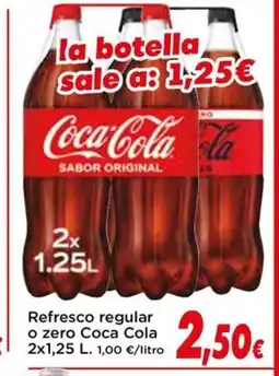 Proxi COCA COLA Refresco regular o zero oferta