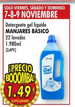 Spar Express MANJARES BASICODetergente gel líquido oferta