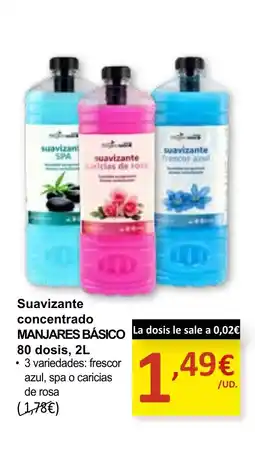 Spar Express MANJARES BÁSICO Suavizante concentrado oferta