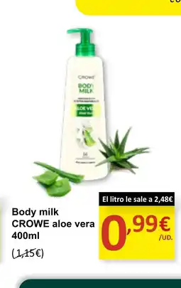 Spar Express CROWE Body milk aloe vera oferta