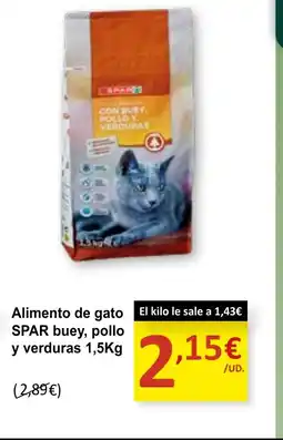 Spar Express SPAR Alimento de gato buey, pollo y verduras oferta