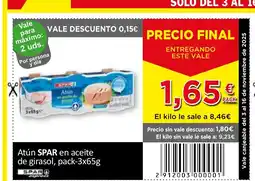 Spar Express SPAR Atún en aceite de girasol oferta