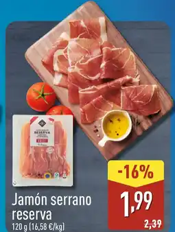 ALDI Jamón serrano reserva oferta