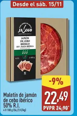 ALDI Maletín de jamón de cebo ibérico 50% R.I. oferta