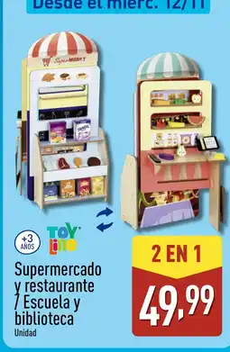 ALDI Supermercado y restaurante Escuela y biblioteca oferta
