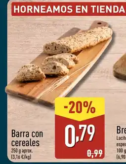 ALDI Barra con cereales oferta