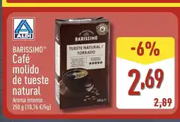 ALDI BARISSIMO Café molido de tueste natural oferta