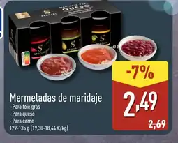 ALDI Mermeladas de maridaje oferta