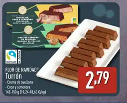 ALDI FLOR DE NAVIDAD Turrón oferta
