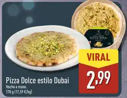 ALDI Pizza Dolce estilo Dubai oferta