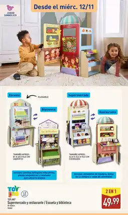 ALDI TOYLINO Supermercado y restaurante / Escuela y biblioteca oferta