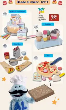 ALDI TOYLINO Comida de madera oferta