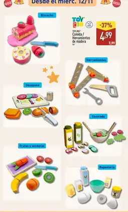 ALDI TOYLINO Comida / Herramientas de madera oferta