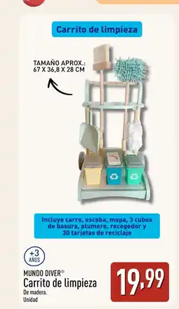 ALDI MUNDO DIVER Carrito de limpieza oferta