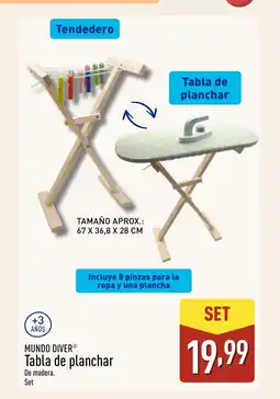 ALDI MUNDO DIVER Tabla de planchar oferta