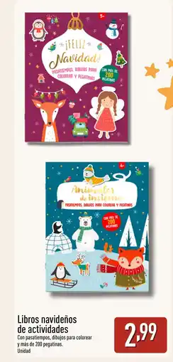 ALDI Libros navideños de actividades oferta