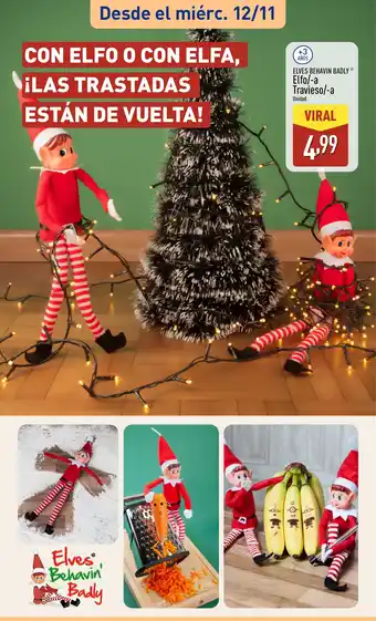 ALDI ELVES BEHAVIN BADLY Elfo/-a Travieso/-a oferta