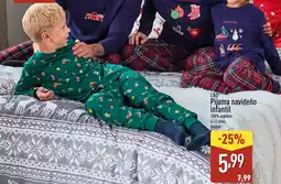 ALDI L&D Pijama navideño infantil oferta