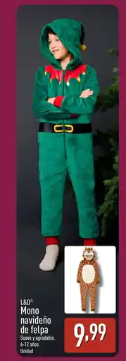 ALDI L&D Mono navideño de felpa oferta
