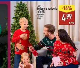 ALDI L&D Sudadera navideña infantil oferta