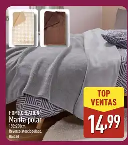 ALDI HOME CREATION Manta polar oferta