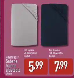 ALDI NOVITESSE Sábana bajera ajustable oferta