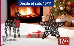 ALDI HOME CREATION Figura LED de ratán oferta