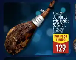 ALDI PEÑALBO Jamón de cebo ibérico 50% R.I. oferta