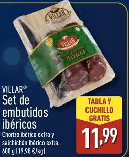 ALDI VILLAR Set de embutidos ibéricos oferta