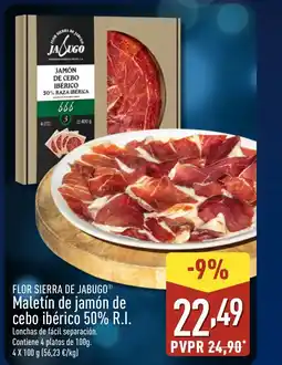 ALDI FLOR SIERRA DE JABUGO Maletín de jamón de cebo ibérico 50% R.I oferta