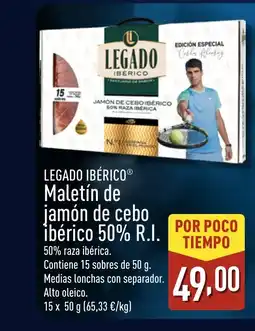 ALDI LEGADO IBÉRICO Maletín jamón de cebo ibérico 50% R.I. oferta