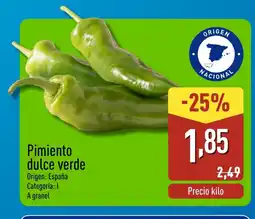ALDI Pimiento dulce verde oferta