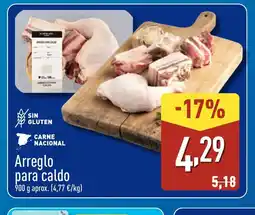 ALDI Arreglo para caldo oferta