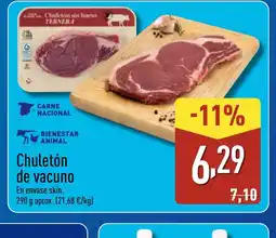 ALDI Chuletón sin hueso oferta
