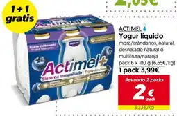 Hiper Usera ACTIMEL Yogur líquido oferta