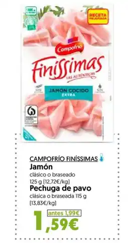 Hiper Usera CAMPOFRÍO FINÍSSIMAS Jamón oferta