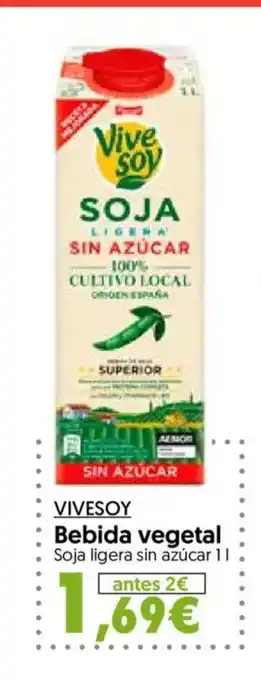 Hiper Usera VIVESOY Bebida vegetal oferta