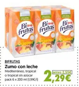 Hiper Usera BIFRUTAS Zumo con leche oferta