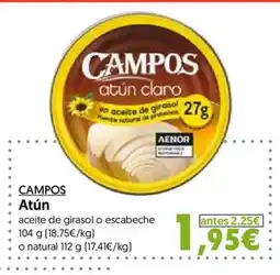 Hiper Usera CAMPOS Atún oferta