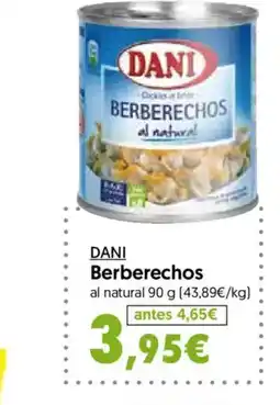 Hiper Usera DANI Berberechos oferta