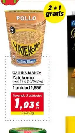 Hiper Usera GALLINA BLANCA Yatekomo oferta