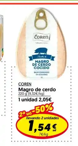 Hiper Usera COREN Magro de cerdo oferta