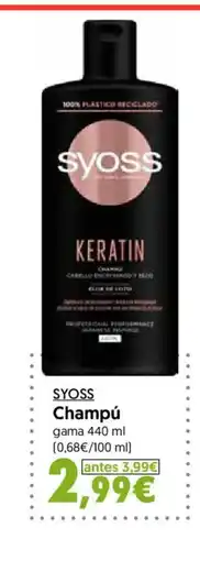 Hiper Usera SYOSS Champú oferta