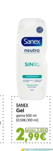 Hiper Usera SANEX Gel oferta
