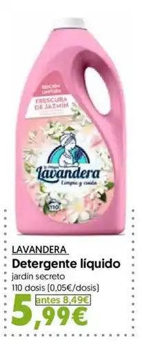 Hiper Usera LAVANDERA Detergente líquido jardín secreto oferta