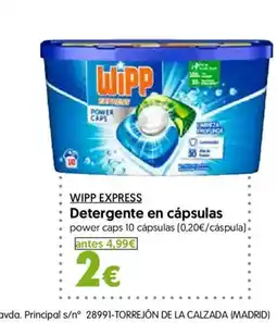 Hiper Usera WIPP EXPRESS Detergente en cápsulas oferta