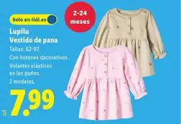 Lidl LUPILU Vestido de pana oferta