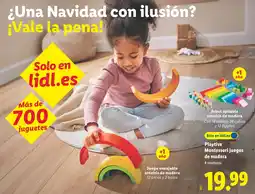 Lidl Playtive Montessori juegos de madera oferta