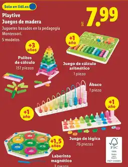 Lidl Playtive Juegos de madera oferta